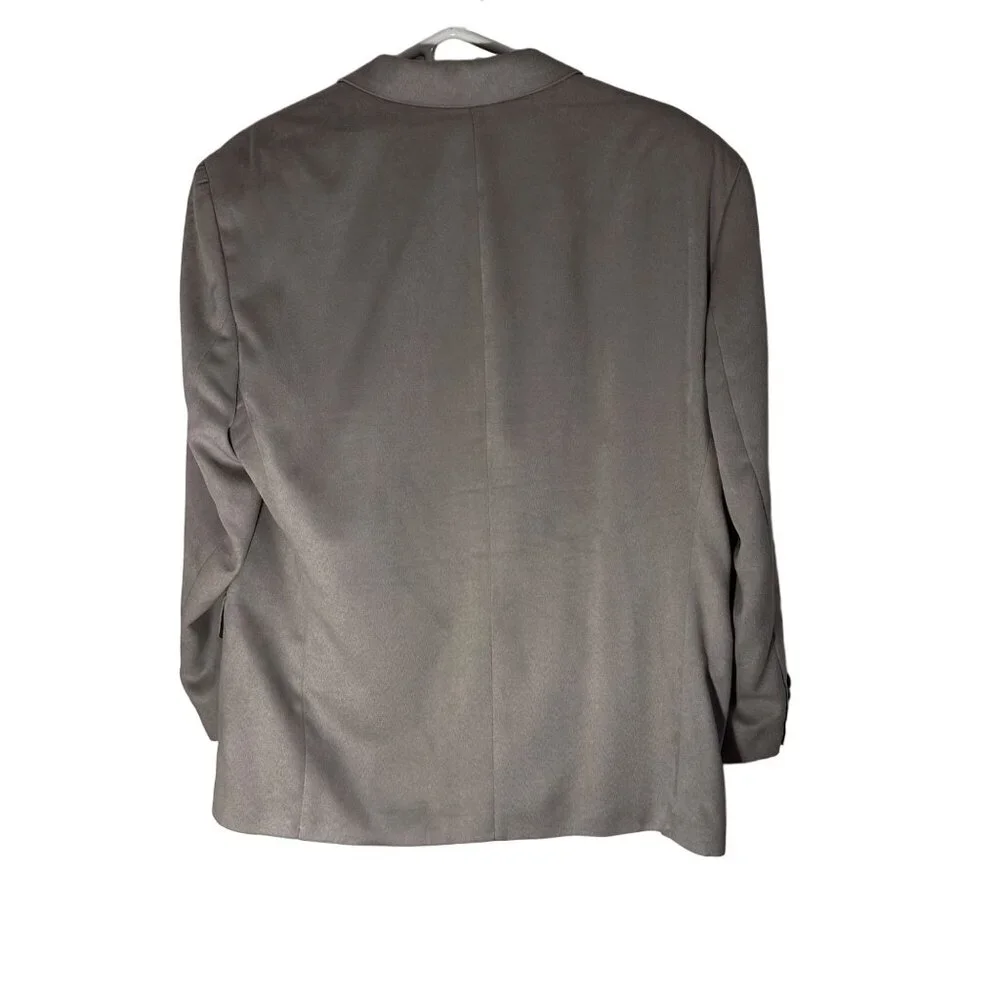 Giorgio Moreschi Vintage Men's Grey Sport Coat 42S Union Made Canada Faux Suede